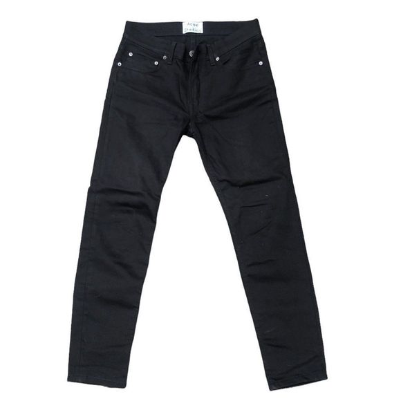 RARE Acne Studios Jeans Size 29 Ace Stay Cash Black - Picture 4 of 10